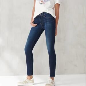 Lucky Brand Mid Rise Skinny Jeans Dark Wash 4